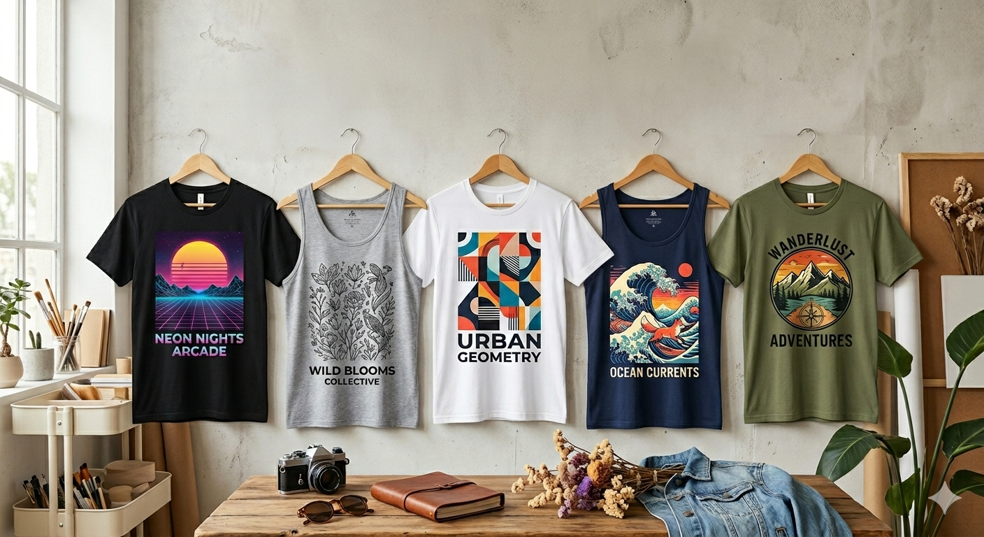 Printed On Demand Tanks & Tees