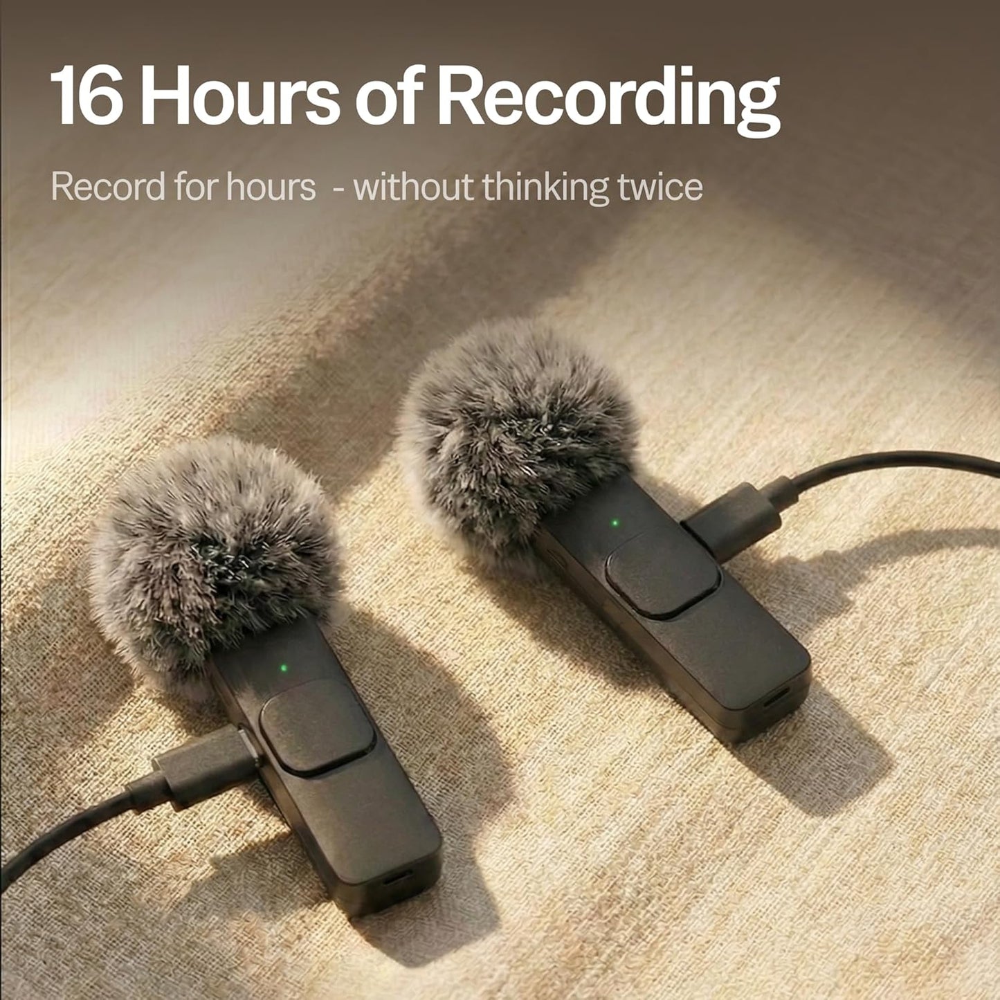 (Latest Model) - Wireless Mini Microphone for Iphone, Ipad, Android - 2 Pack Lavalier Microphone for Video Recording - Iphone Mic Crystal Clear Recording with USB-C for Content Creators
